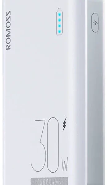 Charger Romoss Sense 4S Pro Powerbank 10000mAh, 30W (white)