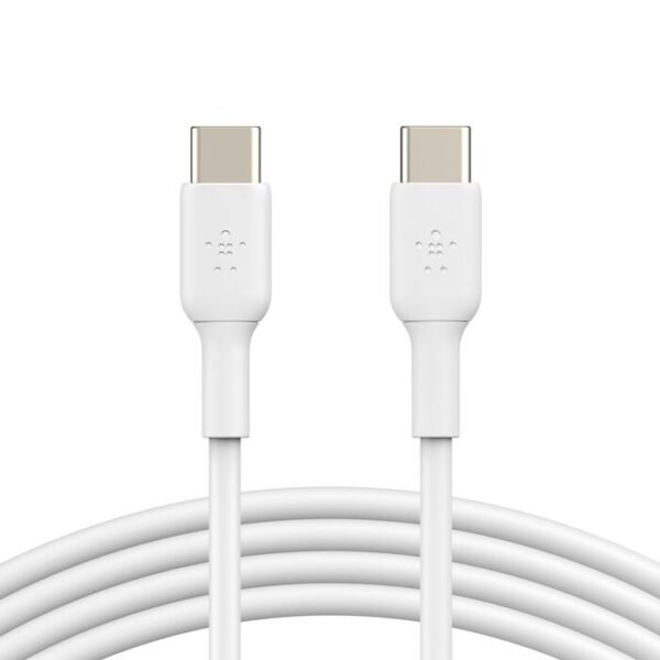 Câble USB-C vers USB-C (60 W, 1 m, blanc)